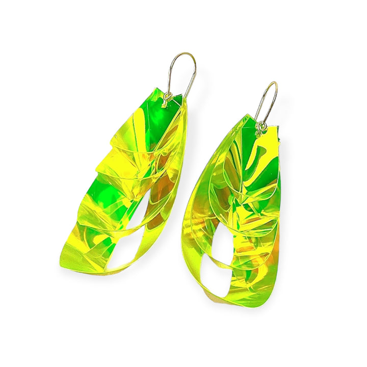 WATERFALL MEDIUM rainbow/yellow (a pair)