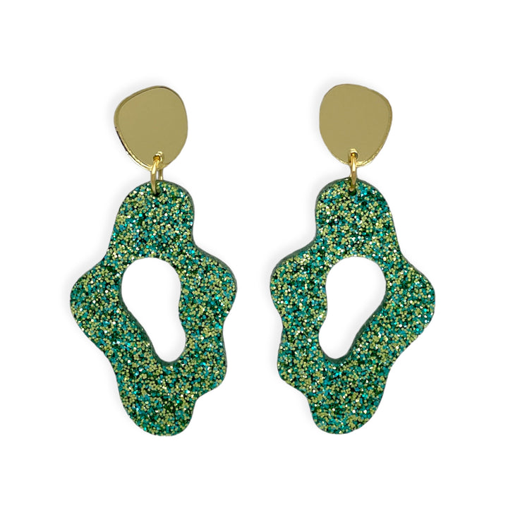 SEA SLUGS  - gold/green glitter