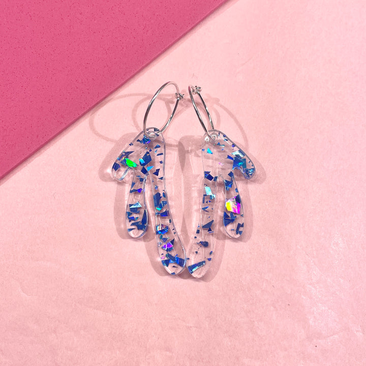 SPLASH - blue holo flakes