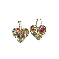 TWO HEARTS - golden confetti