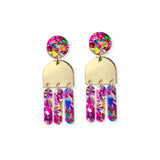 Mini Tassel Queen - golden/red confetti