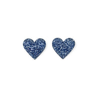 Tiny Hearts, baby blue glitter