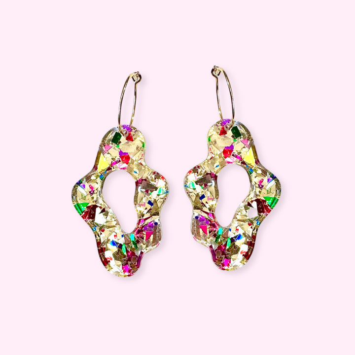 SEA SLUGS - golden confetti hoops