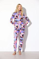 ALBA ZIPPER BLOUSE - MULTIVERSE ART PRINT
