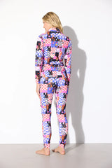 ALBA ZIPPER BLOUSE - MULTIVERSE ART PRINT