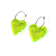 TWO HEARTS - neon yellow