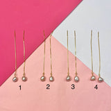 Pearls on a string - natural peach