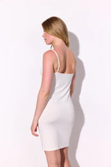 BOBBY DRESS - WHITE W/ DOTS