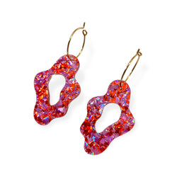 SEA SLUGS - aperol confetti hoops