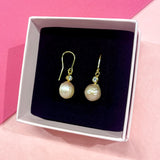 Round peachy pearls with bling