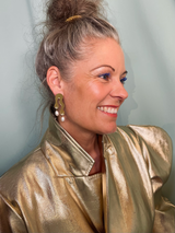 Double DRIP - Golden with Pearls