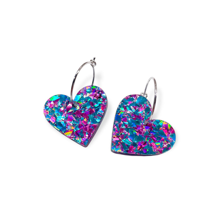 TWO HEARTS - pastel confetti