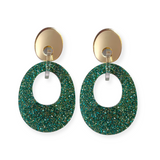 CELEBRATE "Too Loud" gold/green glitter