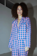 PAMELA JACKET - PINK CHECKED