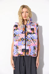 ROXANNA SHORT VEST - MULTIVERSE ART PRINT