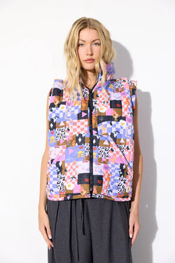 ROXANNA SHORT VEST - MULTIVERSE ART PRINT