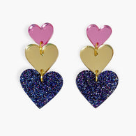LOVE IS LOVE - pink/Gold/blue glitter
