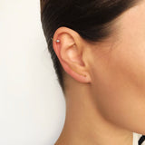 Earcuff w.pearl silver/gold