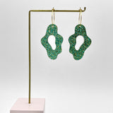 Sea slugs - green glitter hoops